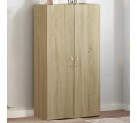 Ziaphsol Armoire de classement chêne Sonoma 60x32x115 cm Bois ingénierie Meuble Rangement Dossier Bureau Maison Organisation