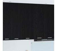 Ziaphsol Armoire Suspendue en Bois d'ingénierie Chêne Noir 40 x 31 x 100 cm pour Cuisine Moderne Rangement Pratique avec Porte charnière et Grande capacité adaptée à Salle à Manger et Salon