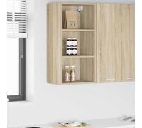 Ziaphsol Armoire Suspendue en Bois d'ingénierie Chêne Sonoma 40 x 29,5 x 80 cm pour Rangement Cuisine Salle à Manger avec Grande capacité de Stockage