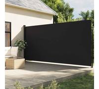 Ziaphsol Auvent latéral rétractable Noir 200 x 300 cm, Parasol Voile ombrage pour Jardin terrasse Balcon Patio, Protection Soleil UV et Pluie, Store déporté avec Fixation Murale et au Sol