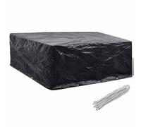 Ziaphsol Bâche de protection pour meubles de jardin - Avec 10 œillets - 260 x 260 x 90 cm - En polyéthylène - Protection contre les intempéries - Pour meubles de terrasse, bancs de balcon et tables