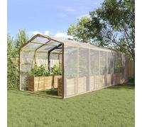 Ziaphsol Bâche de protection rectangulaire en polyéthylène transparent avec œillets renforcés pour jardinière, parterre surélevée, potager et terrasse en cas de pluie et de changement de saison, 6 x
