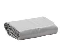 Ziaphsol Bâche grise 5 x 7 m, 650 g/m², en toile avec revêtement en PVC, imperméable, indéchirable, résistante aux intempéries, aux UV, avec œillets, protection pour jardin, voiture, bateau, remorque