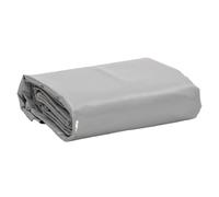 Ziaphsol Bâche grise en toile avec revêtement en PVC, bâche en tissu imperméable pour meubles de jardin, remorques, voitures, bateaux, vélos, bois de chauffage, protection contre la pluie en hiver et