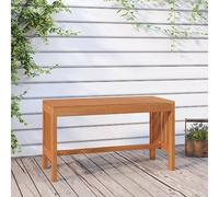 Ziaphsol Banc de Jardin en Bois Massif d'eucalyptus 80 cm pour terrasse, Patio, Balcon ou Parc avec Design à Lattes, Robuste, Hydrofuge, idéal pour détente, Lecture ou Accueil extérieur