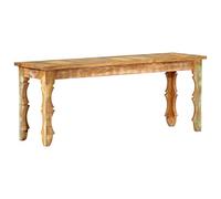 Ziaphsol Banc en bois vieilli massif 110 x 35 x 45 cm, fait à la main et poli, pour couloir, garde-robe et salon, peu encombrant, robuste et au caractère vintage