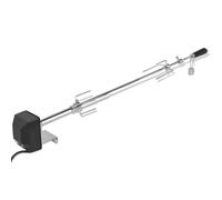 Ziaphsol Broche à rôtir électrique avec Moteur 1000 mm en Acier chromé pour Barbecue, Cuisson de Viande, Poulet, volaille, légumes, adaptée pour Grill, Maison, Jardin, Table Repas