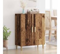 Ziaphsol Buffet en Bois Ancien 70 x 34 x 90 cm Meuble de Rangement Rustique avec Portes et étagères pour Salon Salle à Manger Cuisine Chambre