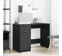 Ziaphsol Bureau Chêne Noir en Bois d'ingénierie 100 x 50 x 75 cm avec Rangement tiroirs pour Espace de Travail Moderne et Ergonomique idéal pour télétravail, étude et Bureau Professionnel