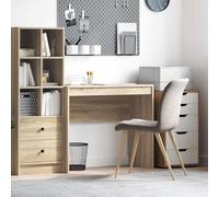 Ziaphsol Bureau Chêne Sonoma 90x40x76 cm pour Travail, écriture, Informatique, Bureau Compact, Meuble Professionnel pour Domicile, télétravail, étudiant, Organisation