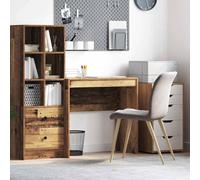 Ziaphsol Bureau en Bois Ancien 80 x 40 x 76 cm pour Travail, écriture, Ordinateur, télétravail, Maison, Bureau, Meuble Professionnel, Design Compact, Stable, Facile à Assembler