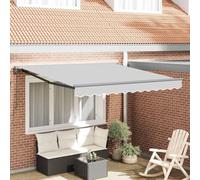 Ziaphsol Cadre d'auvent réglable Anthracite 3,5 x 2,5 m en Acier avec mécanisme rétractable, Support Robuste, Finition en Poudre, idéal pour terrasse Jardin Balcon pergola Protection Solaire
