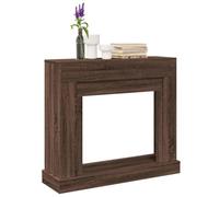 Ziaphsol Cadre de cheminée en Bois d'ingénierie chêne Marron 100x30x87,5 cm pour Foyer électrique avec étagère, Support de décoration et Protection Murale pour Salon Maison Hiver