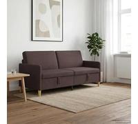 Ziaphsol Canapé avec Rangement Marron Foncé 192x78x87cm Polyester Canapé d'angle Moderne Canapé Convertible Salon Bureau Scandinave Vintage Confortable