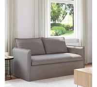 Ziaphsol Canapé d'angle 156 x 82 x 85 cm en tissu taupe avec fonction couchage et coffre de lit, design scandinave moderne, pour salon et bureau, fonction relaxation