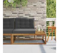 Ziaphsol Canapé Fauteuil Pouf Angle Module élément siège Banquette Sofa méridienne extérieur en Bois d'acacia Massif, 115 x 83 x 73 cm, Design à Lattes