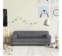 Ziaphsol Canapé pour Enfants Gris foncé 90x53x30 cm en Velours rembourré Solide, idéal pour Chambre Nursery, mobilier bébé, Chaise Haute ou Coin Lecture pour Enfant