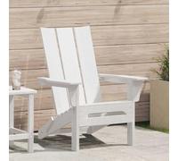 Ziaphsol Chaise Adirondack Pliante Blanche en HDPE Robuste 80,5 x 74,5 x 92 cm pour Jardin terrasse Balcon Patio extérieur Confort Ergonomique
