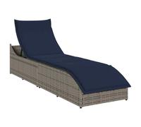 Ziaphsol Chaise Longue Pliante Bain Soleil transat Chaise Longue lit chilienne Fauteuil Relax inclinable Dossier réglable, Coussin Amovible, Rangement intégré