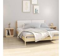 Ziaphsol Chevet Table Appoint Set 2 pcs 40x30x40 cm Solid Pine Wood Modern Bedroom Nightstand Furniture with Storage for Living Room and Bedroom Decor AU