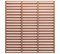 Ziaphsol Clôture de jardin WPC - 180 x 180 cm - Marron - Résistant aux intempéries - Protection contre le vent - Délimitation - Matériau composite bois et plastique durable - Montage facile - Idéal