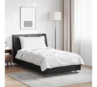 Ziaphsol Couette avec Oreiller 2 pièces en Microfibre Blanche pour Chambre Hiver, Ensemble literie Confortable, Design matelassé à Points carrés, idéal pour Dormir Chaud et Cosy