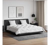 Ziaphsol Couette avec Oreiller 3 pièces Blanc Microfibre Douce Design matelassé pour Chambre Moderne, Linge de lit léger et Respirant, Ensemble de literie élégant pour Sommeil Confortable