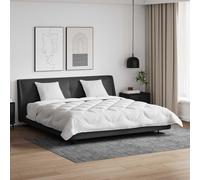 Ziaphsol Couette avec oreillers en Microfibre Blanche 240 x 200 cm Lot de 3 pour Chambre Moderne Hiver Chaud et Confortable, Design Quilting Losange, Entretien Facile