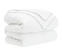 Ziaphsol Couette toutes saisons - Blanc - 155 x 200 cm - Fibre de bambou - 20 % bambou - 80 % polyester - Couette d'été pour chambre à coucher - Couette d'hiver