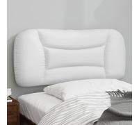 Ziaphsol Coussin de tête de lit Hvar Blanc 90 cm Similicuir rembourré pour Chambre à Coucher, décoration Murale, Support Confort, Fixation Facile, Design élégant et résistant