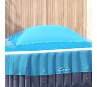 Ziaphsol Coussin d'hiver en PVC pour piscine - Bleu - 460 x 230 x 160 cm - Avec valve Boston - Résistant au gel jusqu'à -20 °C - Avec bande en nylon de 10 m et kit de réparation - Pour piscine