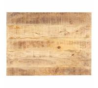 Ziaphsol Dessus de table en bois de manguier massif 70x60 cm épaisseur 15-16 mm pour cuisine salon bureau restauration support rectangle robuste