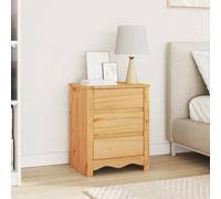 Ziaphsol Drammen Chêne Wood Modern Coffee Table 45 x 35 x 56 cm with Storage, Solid Pine Frame, Versatile Indoor Furniture for Living Room, Bedroom, Stylish Scandinavian Design