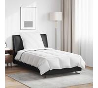 Ziaphsol Duvet d'hiver avec Oreiller 2 pièces Blanc en Plume de Canard, Couette Respirante, Design matelassé à Points carrés, pour Chambre Cosy, Confort Thermique Optimal