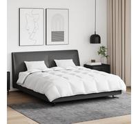 Ziaphsol Duvet d'hiver avec Oreiller 3 pièces Blanc en Plume de Canard pour Chambre chaleureuse, Linge de lit élégant, Ensemble Confortable et Respirant pour Sommeil cocooning