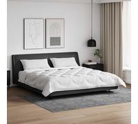 Ziaphsol Ensemble de Duvet 3 pièces Blanc Microfibre et Plumes d'oie pour Chambre Moderne, literie Respirante, Chaud, Facile d'entretien, avec oreillers Assortis, idéal pour Dormir confortablement