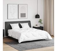 Ziaphsol Ensemble de literie en Coton Blanc avec Couette 200 x 200 cm, Deux oreillers en Plumes, idéal pour Chambre Moderne, Confort Respirant et Entretien Facile