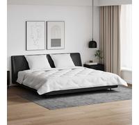 Ziaphsol Ensemble literie d'hiver Blanc avec Couette et oreillers 3 pièces Microfibre Douce pour Chambre Cosy et Moderne