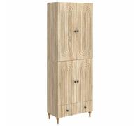 Ziaphsol Ensemble Meuble 2 pcs Bois d'ingénierie 66 x 34,5 x 95 cm mobilier Salon Chambre Bureau Rangement Buffet Armoire Polyvalent pour Maison Appartement