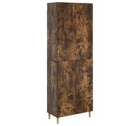Ziaphsol Ensemble Meuble chêne fumé 2 pcs 66 x 34,5 x 95 cm mobilier Salon Chambre Bureau Rangement Buffet Armoire Console coordonné pour intérieur