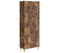 Ziaphsol Ensemble Meuble chêne fumé 2 pcs mobilier Salon Chambre Cuisine Bureau avec Rangement modulable, Table, Chaise, Armoire, Buffet pour Organisation Maison Appartement
