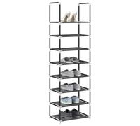 Ziaphsol Étagère à Chaussures 8 Niveaux 44x28x145 cm en Tissu Non-tissé, Rangement modulable pour entrée, Couloir, vestiaire, Maison, 3 kg par étagère, Organisation Efficace