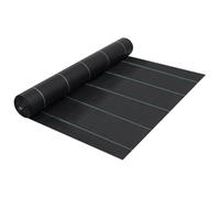 Ziaphsol Film anti-mauvaises herbes en polypropylène noir - 1 x 200 m - Non-tissé de jardin perméable à l'eau et indéchirable - Pour parterres de fleurs, chemins dans le jardin de rocaille