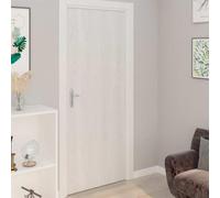 Ziaphsol Films autoadhésifs pour Portes en PVC Blanc 4 pièces 210x90 cm pour décoration intérieure, Protection confidentialité, rénovation Meubles, Facile à appliquer