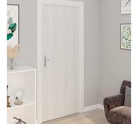 Ziaphsol Films autoadhésifs pour Portes en PVC Bois Blanc 210x90 cm, 2 pièces, occultant, résistant à l'humidité, idéal pour décoration intérieure, Protection de confidentialité