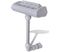 Ziaphsol Fontaine de Piscine avec lumières LED, Cascade colorée, Compatible avec piscines Hors Sol et creusées, Taille 310 x 430 mm, avec 4 Jets d’Eau et 12 LED, Facile à Installer