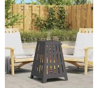 Ziaphsol Foyer de cheminée Noir 50 x 50 x 70 cm en Acier Robuste pour extérieur Chauffage terrasse Jardin cheminée Foyer Insert poêle Bois gaz Ethanol électrique