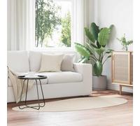 Ziaphsol HUARTE Tapis beige 100 x 200 cm polyester pour salon, chambre à coucher, couloir, intérieur antidérapant