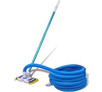 Ziaphsol Kit de nettoyage de piscine avec barre télescopique en aluminium de 1,2 à 3,6 m et tuyau de 10 m, balai de piscine, nettoyeur de sol, brosse de piscine pour piscine, jacuzzi et pataugeoires