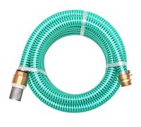 Ziaphsol Kit de tuyau d'aspiration avec raccords en laiton de 7 m, diamètre intérieur de 25 mm, tuyau d'eau en plastique vert pour pompe d'eau domestique, pompe de jardin, valve à pied avec tamis